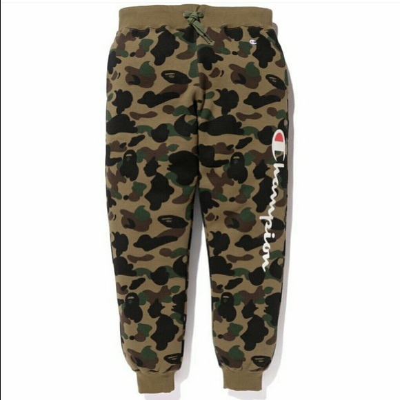 bape champion sweatpants